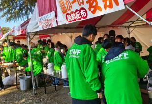勝田マラソン湯茶接待